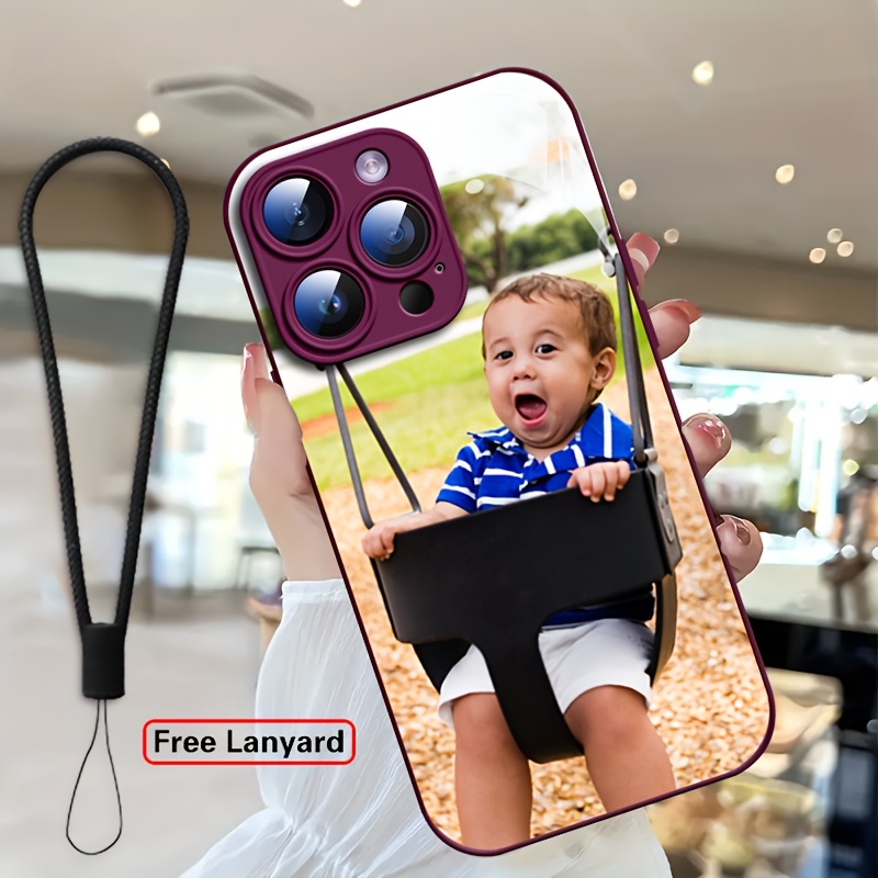 TEMU Phone Case: Diy Custom Tempered Glass Phone Case With Personalized Images, Suitable For Iphone 18/17/16/15/14/13/12 Pro Max/plus