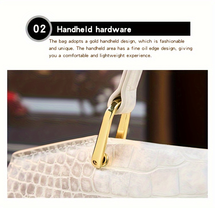 Handbag hanging on display rack