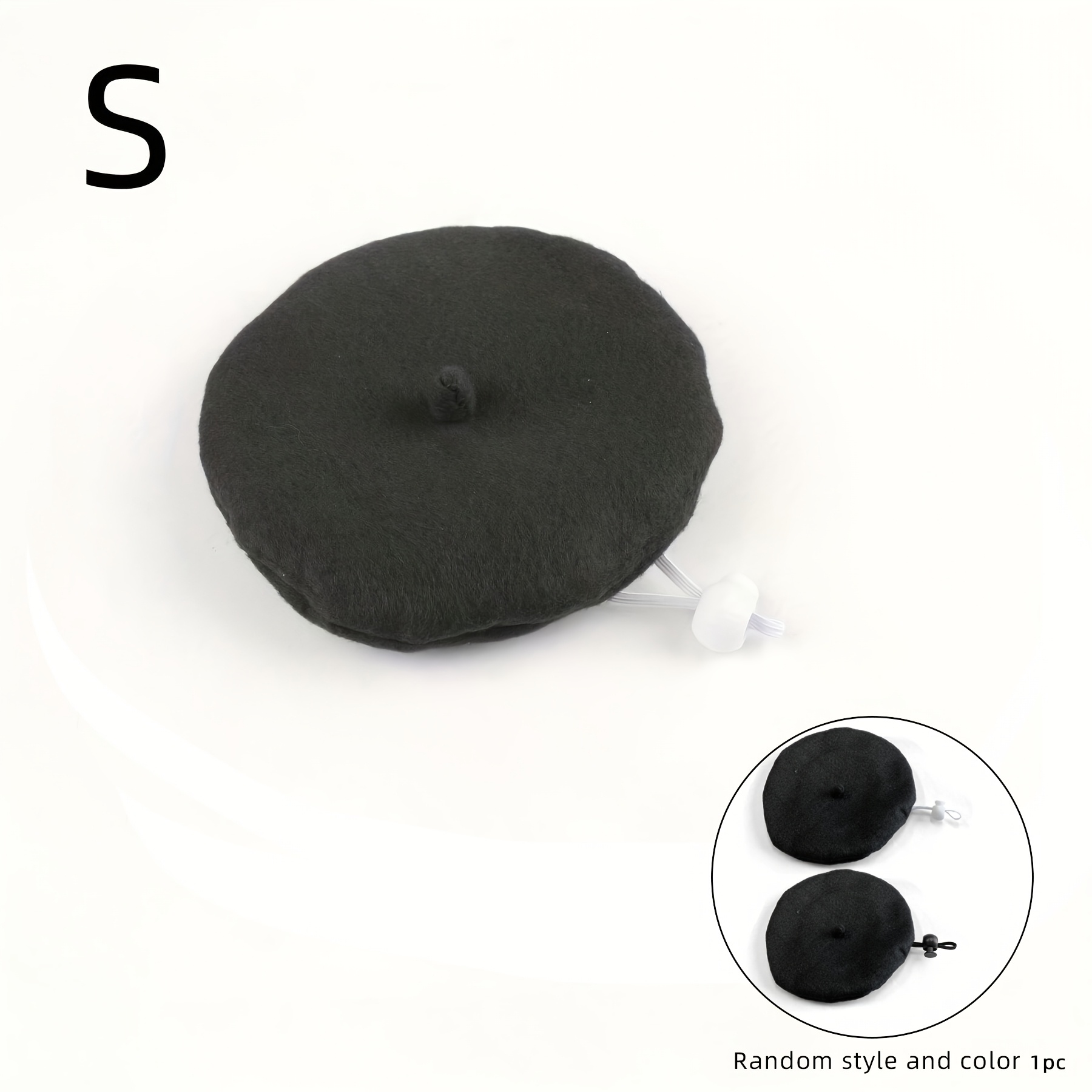 TEMU 1pc Of New Solid-color Pet Cat And Dog Hat, A Decorative Accessory Suitable For Small And Medium-sized Cats And Dogs. Ideal For Indoor Parties