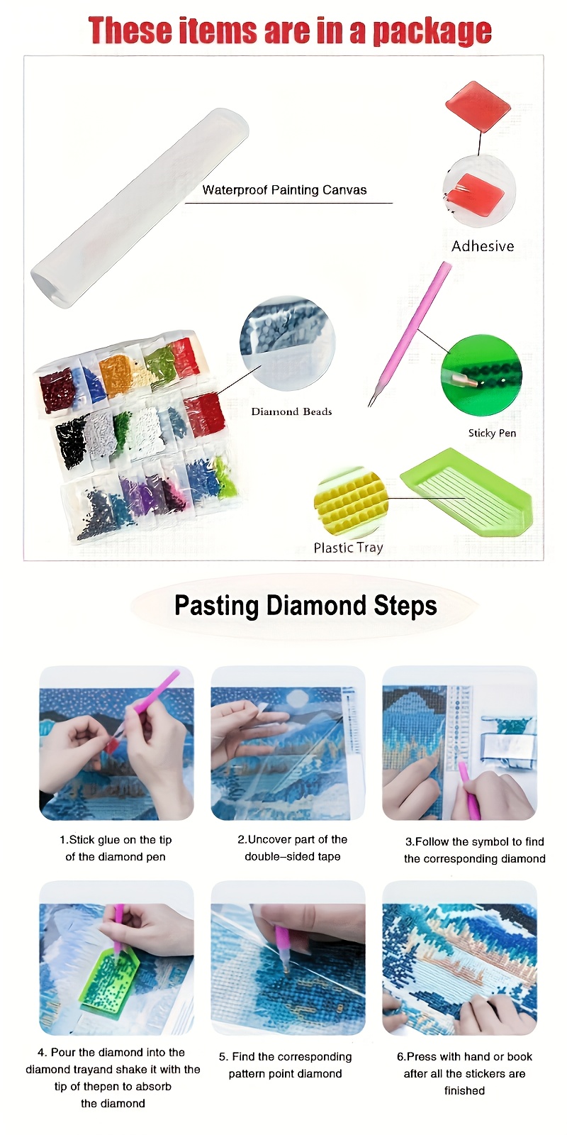 Complete 5d Diamond Painting Kit Round Diamond Animal Mosaic - Temu