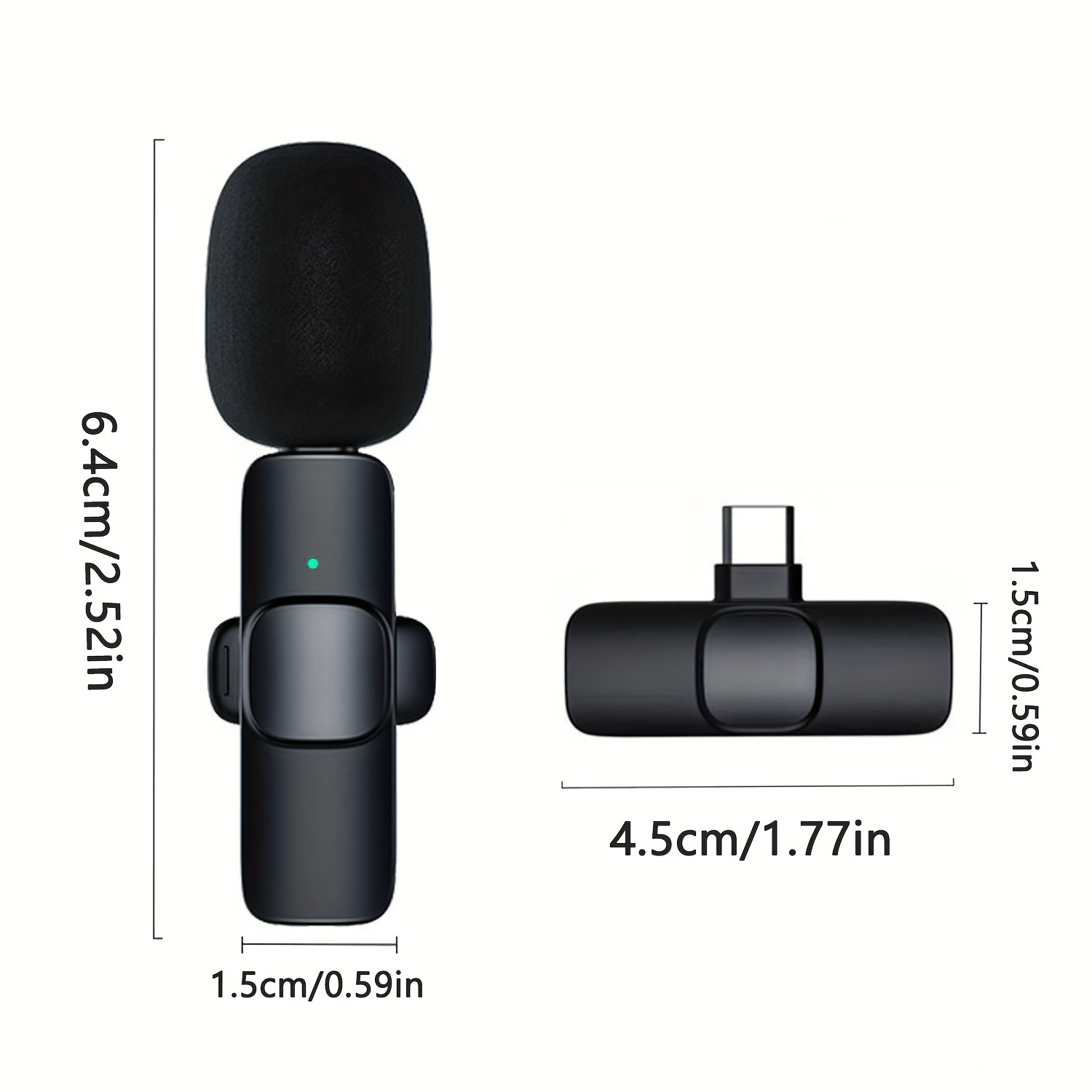 Lavalier Wireless Microphone Usb c Smartphone Laptop Temu United