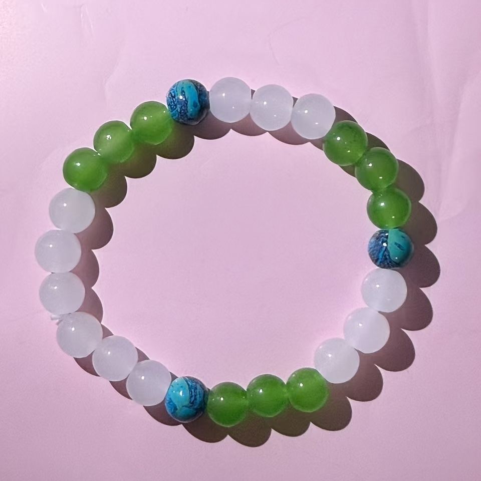 Fresh Crystal Bracelet with Light Color Palette, Spring