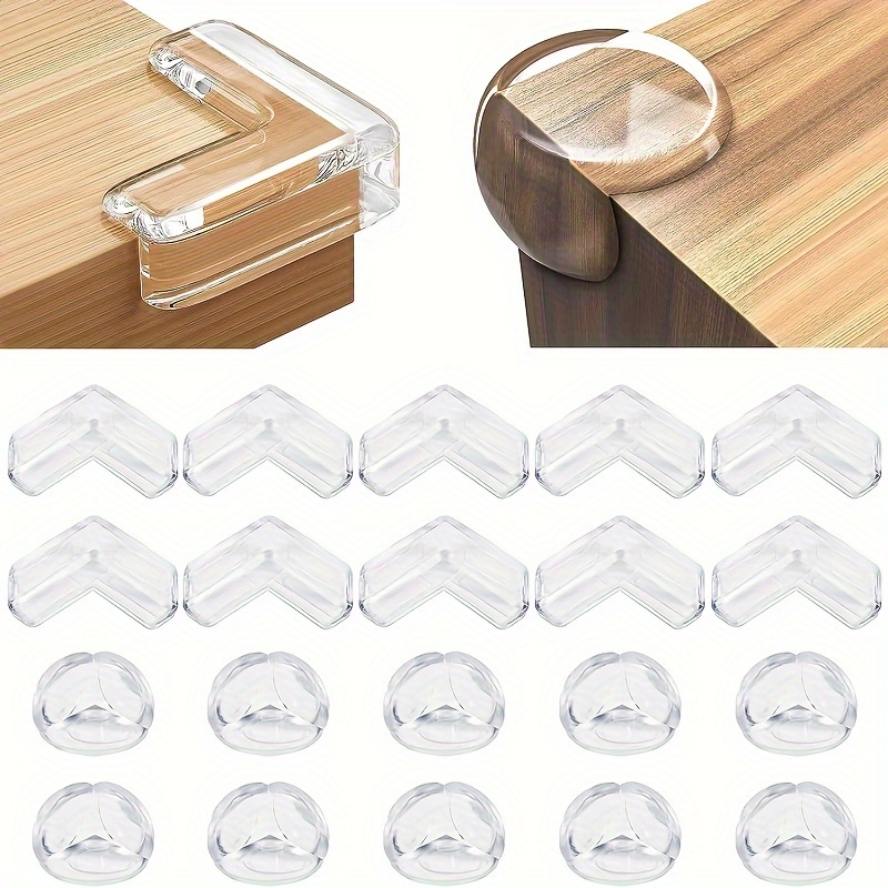 

10/20pcs Silicone Corner Protectors, Protection Guards, Safety Anti-collisiontransparent Table Edge Corner Guard, Safety Protection