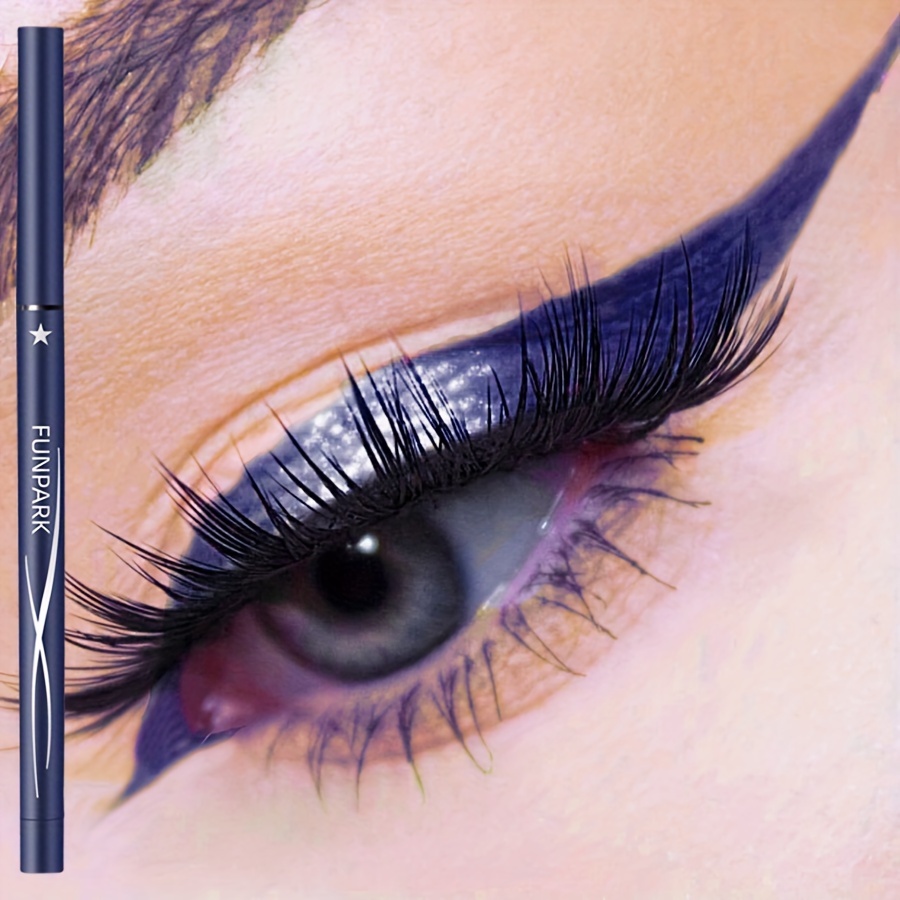 

Waterproof Blue Eyeliner & Shadow Pen, Fine Tip, Long-lasting, Smudge-proof, Multi-functional Makeup For Natural Effect