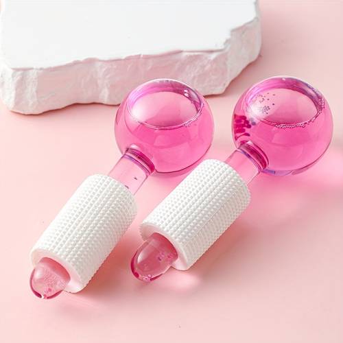 2pcs ice globes for box of two glitter massage for facial care balls facial massager tools facial cooling neck and eyes skin care