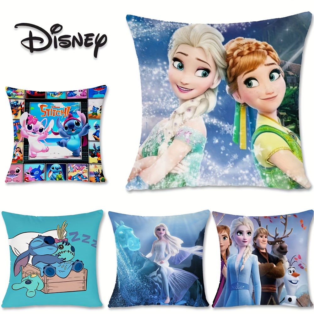 

Disney Cute Cartoon Pillowcase - Soft Short Plush, Zippered Sleeping Pillow Cover For Bedroom, Couch, Dorm & Car Seat - Perfect Birthday Gift