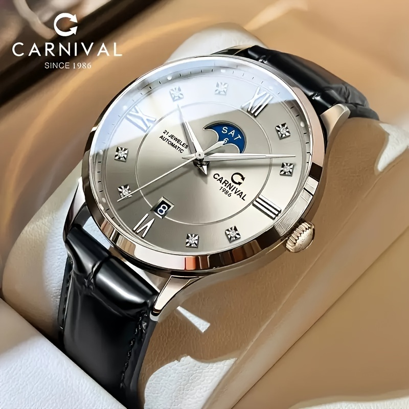 Image of [ ] Luxury Sports And Leisure Machinery Watch, Automatic Chain Waterproof Men's Watches, Holiday Gifts