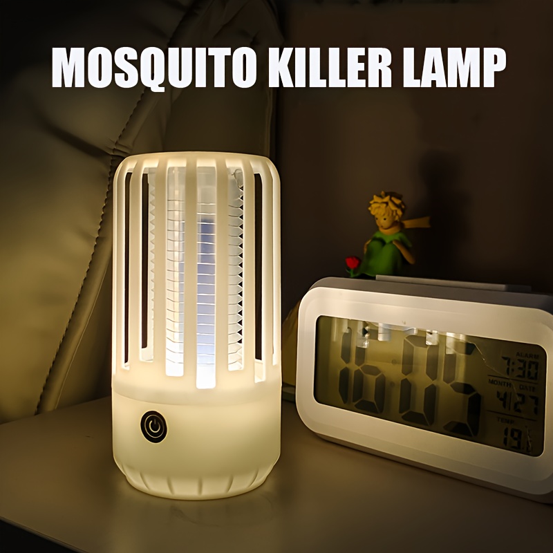 

1pc, Electric Shock Mosquito Killer Lamp, Uv Light Anti Mosquito Trap Lighting, Rechargeable Home Bedroom Usb Mosquito Repellent Bug Zapper, Pest Control, Summer Essentials, Household Gadgets