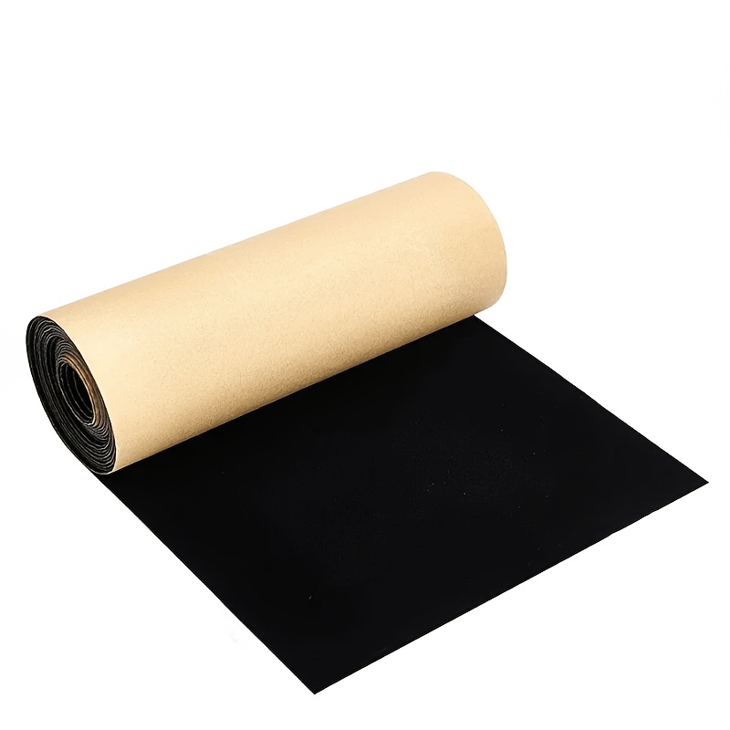 TEMU Roll Black Flocking Velvet Suitable For Jewelry Box Making, Diy Crafts, Furniture & Drawer Liners - Pvc Coated Sheets With & Stick Application,