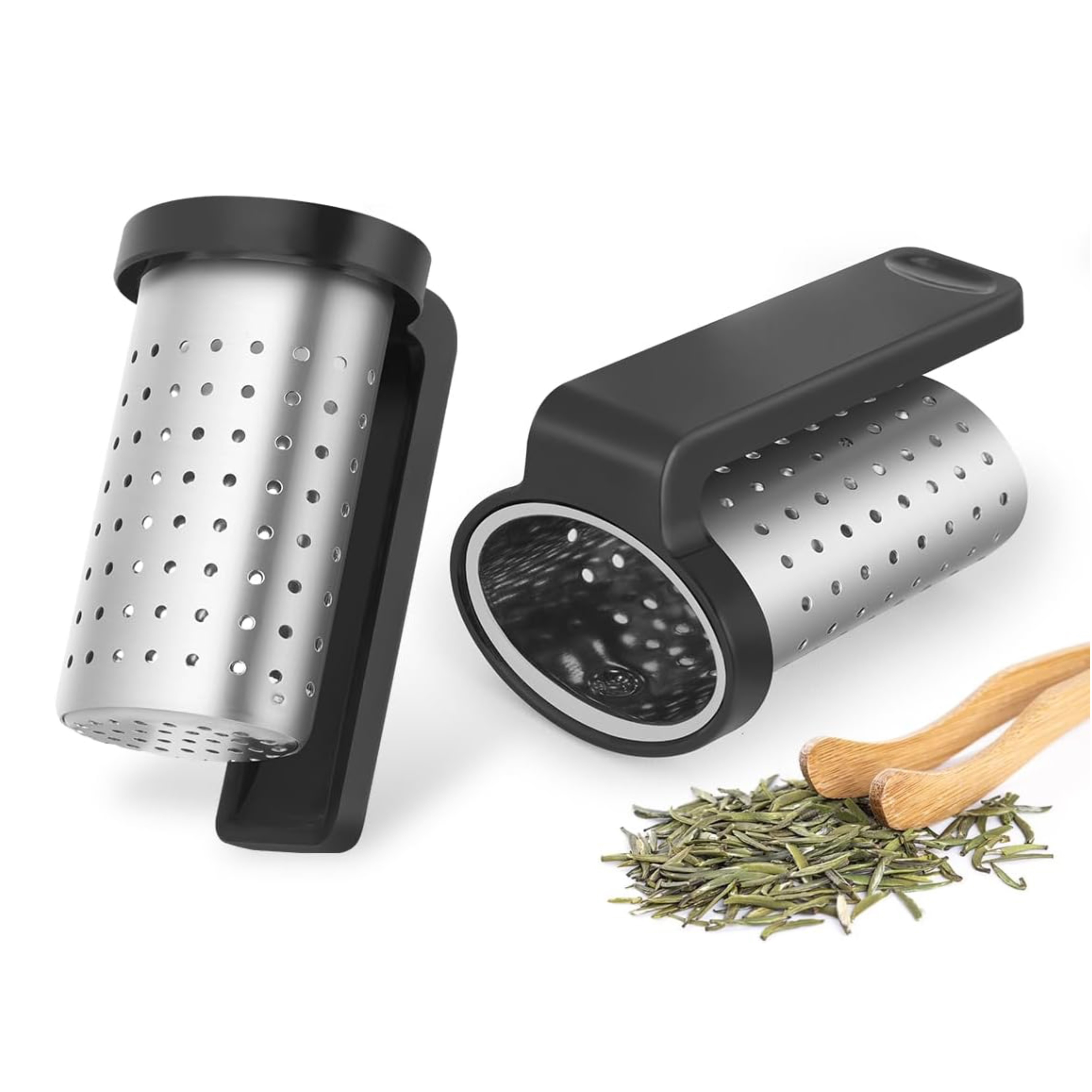 

2pcs Infuseurs à Thé en Acier Inoxydable - Faciles à Nettoyer, Lavables au Lave-Vaisselle, Passoires à Thé pour Mug et Verre pour Thés en Feuilles Libres - Parfaits pour Halloween, Noël, Pâques