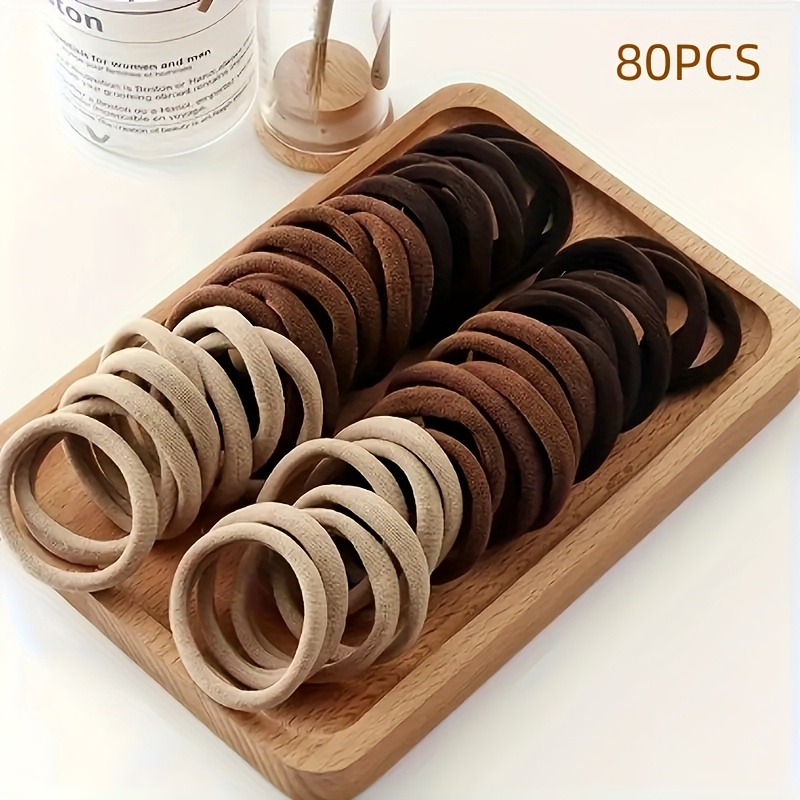 E-shop 80-teiliges Damen Haar Accessoire Set: Böhmischer Stil und minimalistische elastische Stirnbänder, Pferdeschwanzhalter, Dutt-Macher - Vintage