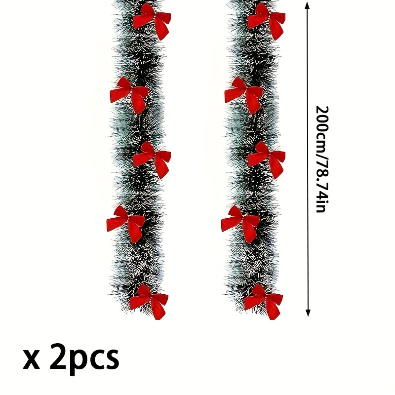 TEMU 4 Meters/ 2pcs High- Artificial Green Faux Plants For Decoration, Suitable For Home Decor, Garden Decoration, Wedding Party Decor, Christmas