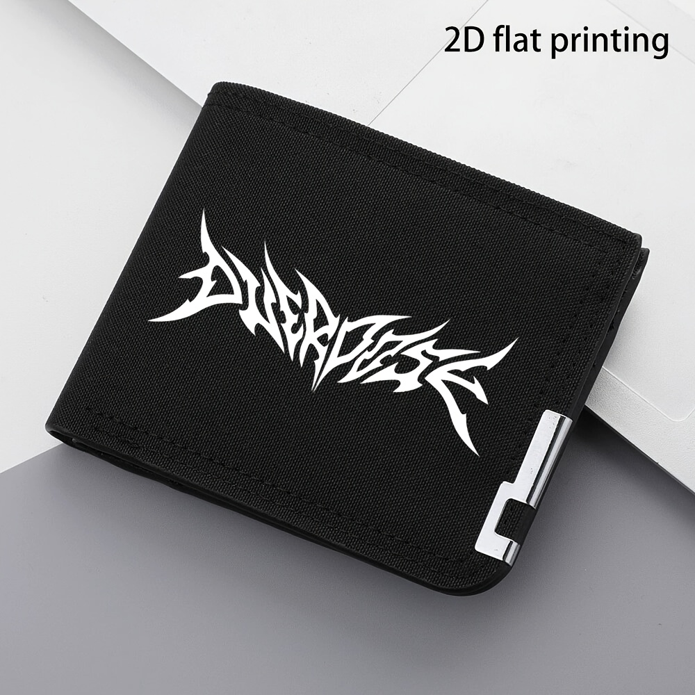 TEMU [Impression Plate 2D] Portefeuille Homme Style Gothique Porte-Monnaie Multi-Emplacements Cartes Style Affaires Tendance Portefeuille Portable