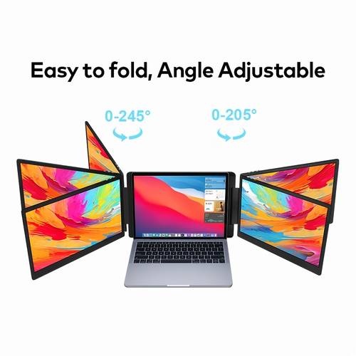 item picture black 15 6 inch dual screen computer monitor desktop laptop screen extender portable monitor a high end business briefcase premium screen supports horizontal rotation 0 245 left screen