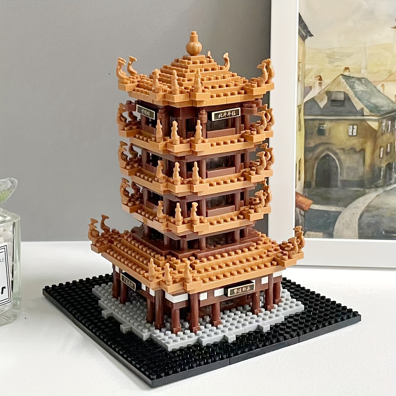 

Building Blocks, World-renowned Ancient Architecture, Yellow Crane Tower Building Block Model, Three-dimensional Assembly Souvenir, Birthday Gift