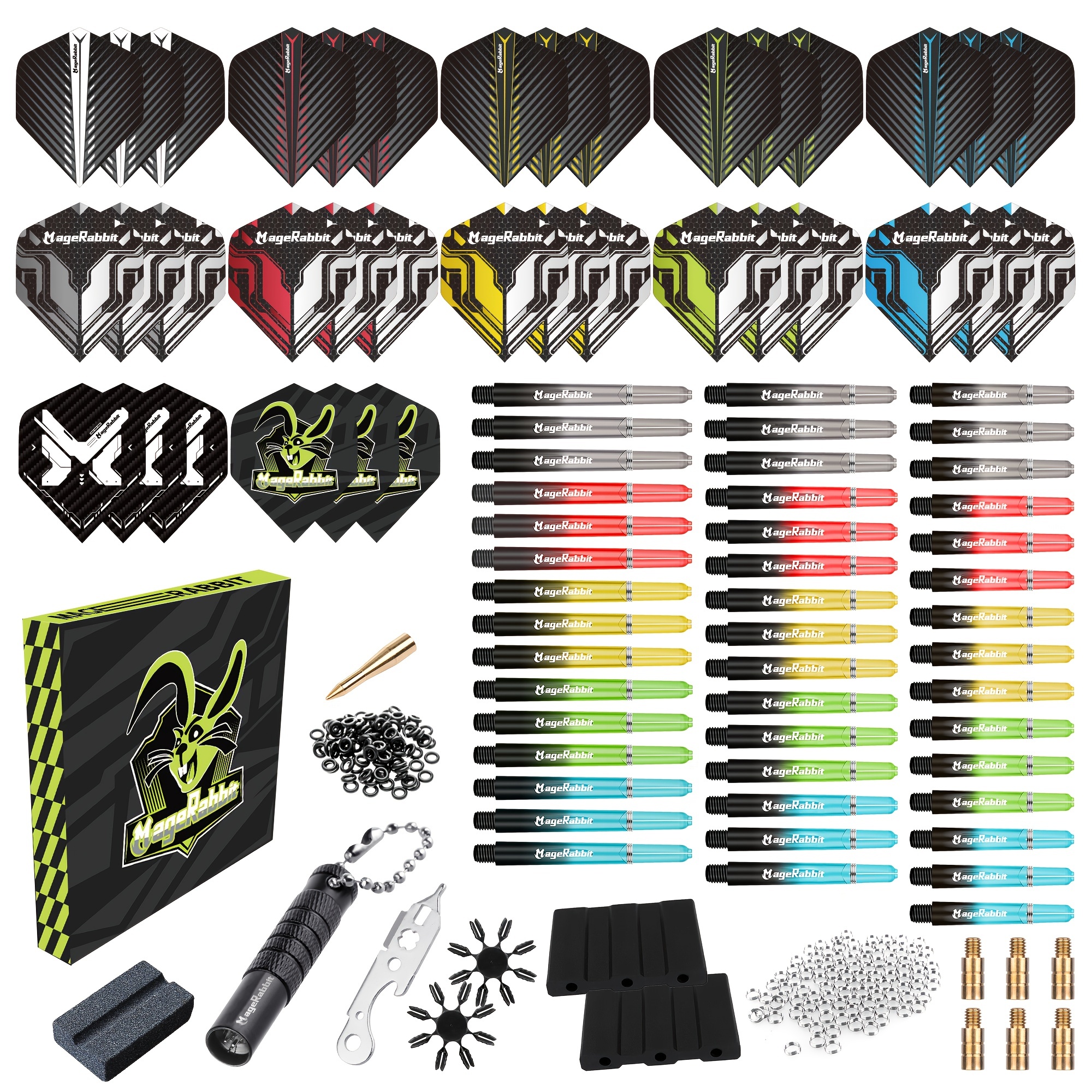 

Magerbbit Darts 195pcs Bumper Darts Accessory Pack, Dart Accessories Kit