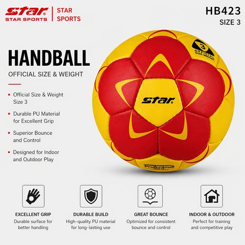 handball official size 3 ball faux leather superior indoor outdoor match or training ball for youth or adults