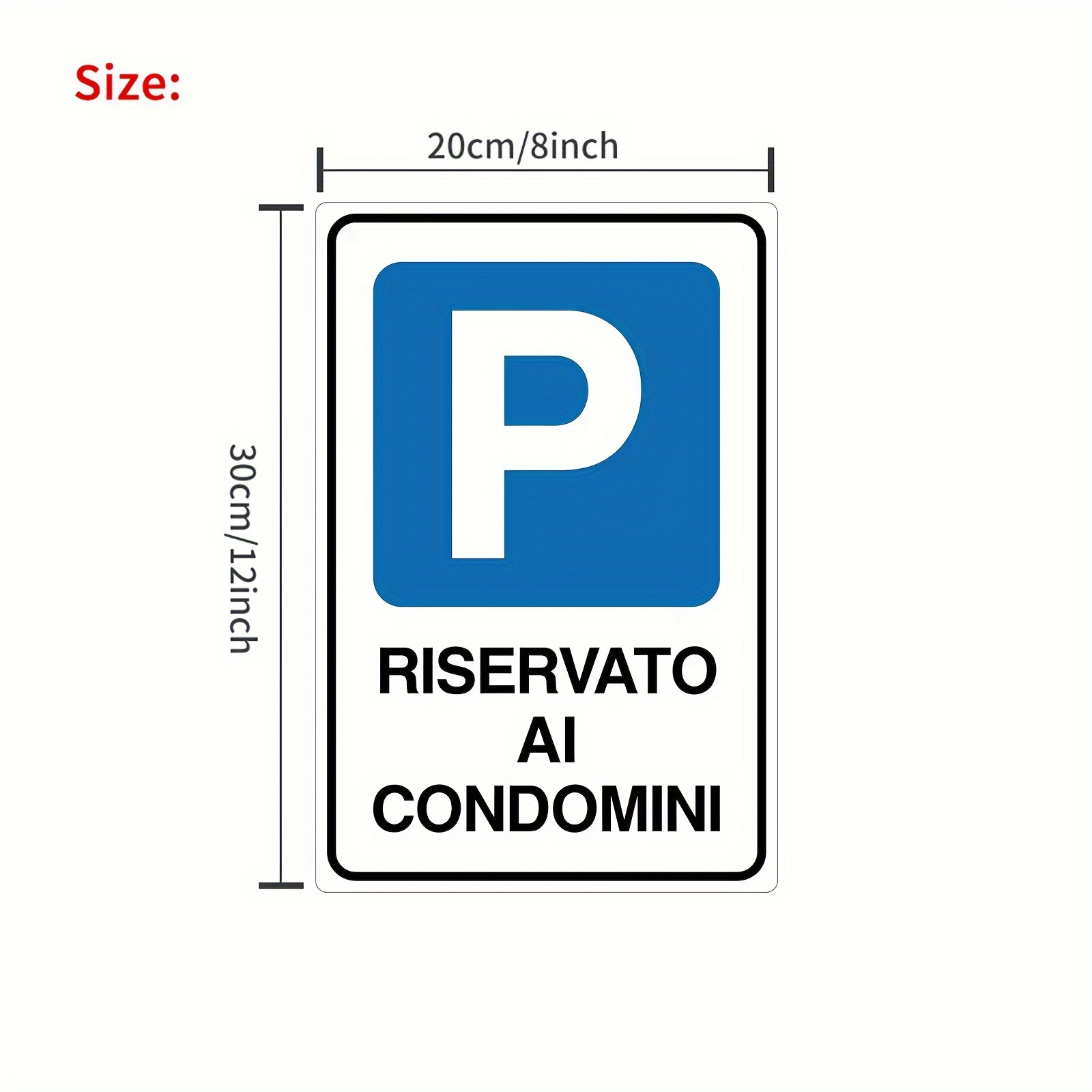 TEMU 1pz Insegna Senza Cornice RETTANGOLARE IN METALLO INSEGNA DI PER INSEGNA RIFLETTENTE (Classe 1)