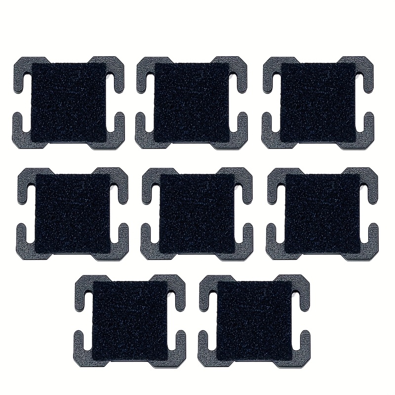 E-shop 4 Stück/8 Stück Frost-Textur-Expansionsschnalle, Molle-System-Expansion-Mini-Stoff-Patch-Fleece-Bas