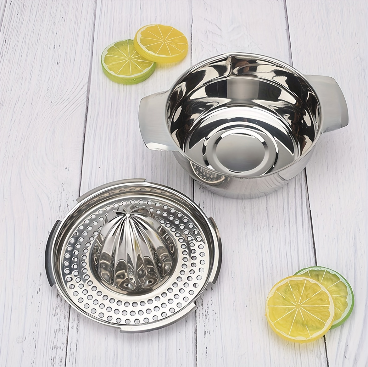 stainless steel manual citrus juicer set multifunctional lemon orange squeezer   kitchen gadget for fresh juice details 2