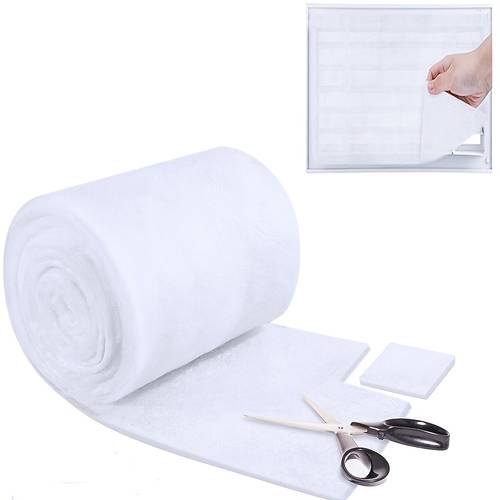one ventilation filter polyester fiber floor air filtration replacement roll material designed to control dust suitable for hvac systems and rooftop units in homes vehicles rvs mobile home floors purifiers air conditioners with compatible carrier media trimmable