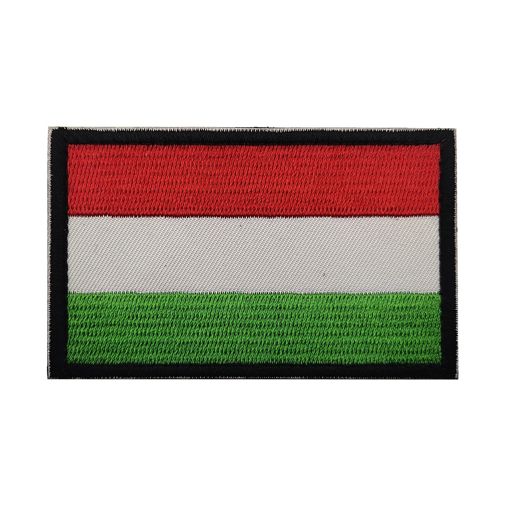 Image of 1pc Hungary Flag Patch Embroidered Tactical Patches Applique Emblem Badge For Caps Clothing Backpacks