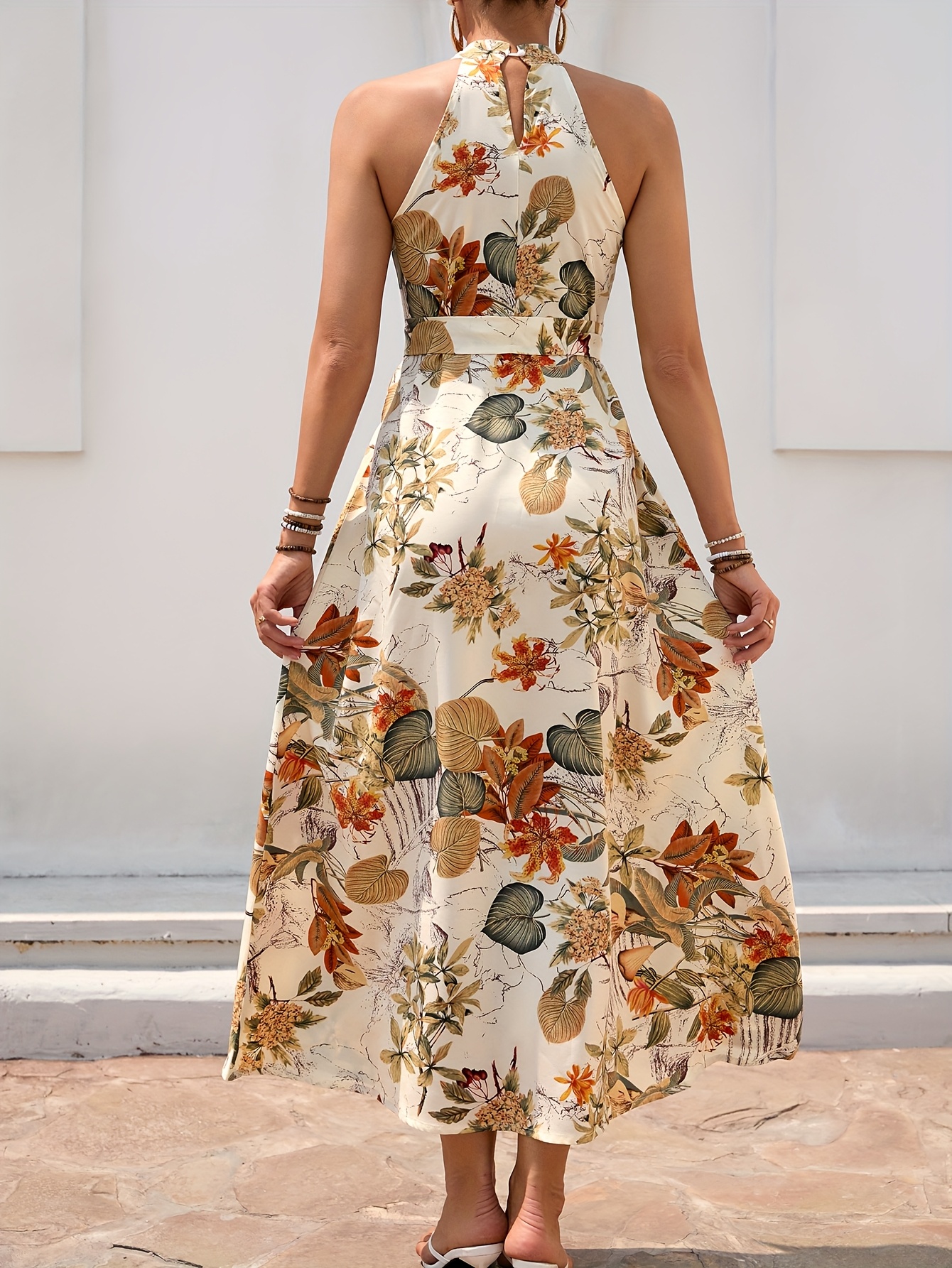 halter aline dress Tarik Ediz 98485 Prom Dress - Red main image 1