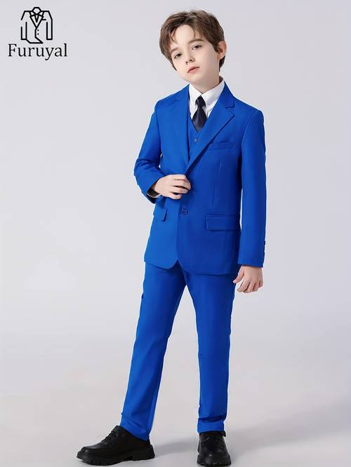 Costume Garçon Gilet Pantalon Ensemble Formel 4 Pièces Pour Garçon Van Heusen - Veste, Pantalon, Chemise à Col Et Cravate - Taille 18 Mois Costume 4 Pièces Garçon 18 Mois