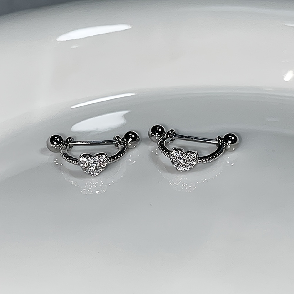 1 Pair Valentine's Day Exquisite Ear Studs Women Suitable For Daily Wear