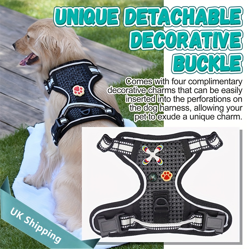 Adjustable No-Pull Dog Harness, Lightweight EVA Material