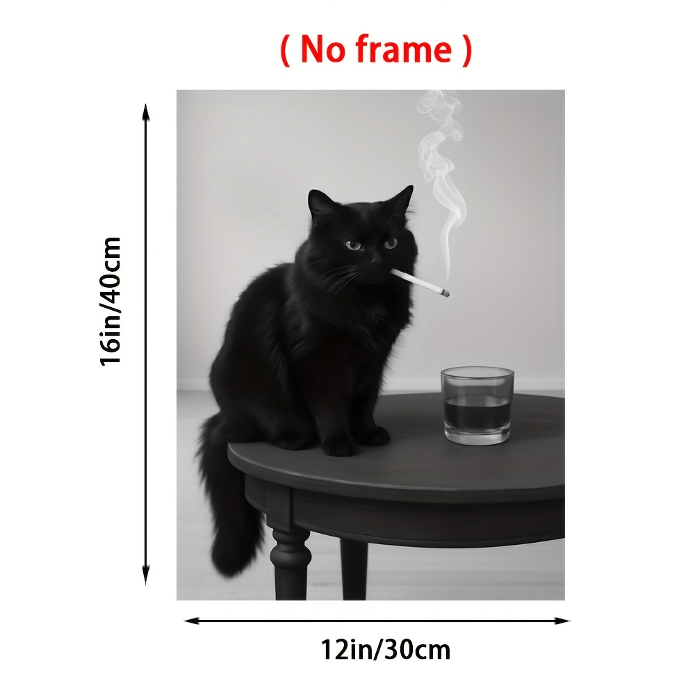 black cat cigarette meme Cat Smoking Cat Lovers T-Shirt Cat Cigarette - Etsy