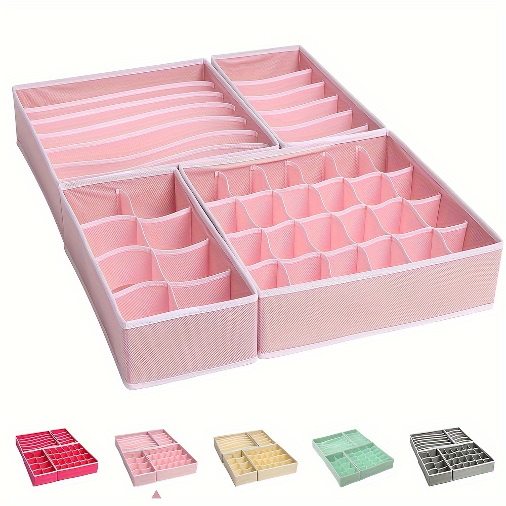 

4pcs - Underwear Drawer , Clothes Drawer For Underwear, , , Household Saving Organizer Of , Closet, , , Dorm, Accessories