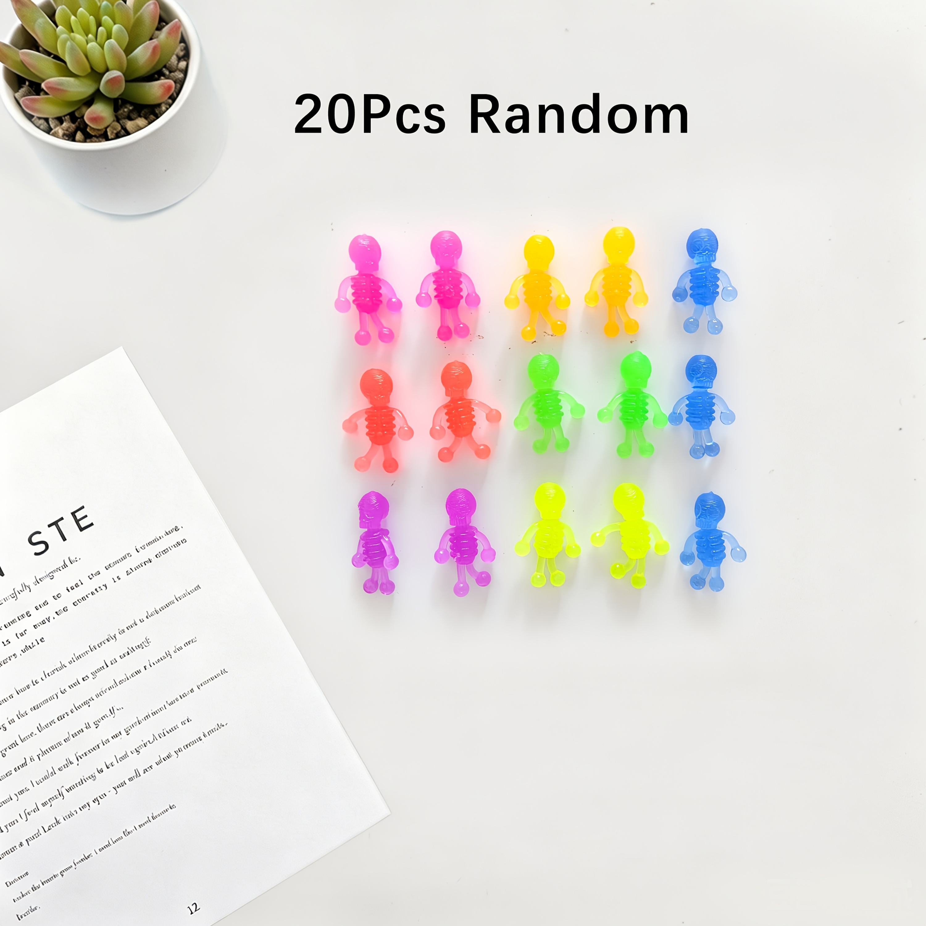 TEMU 20pcs Halloween Stretchy For Man, Kids Party Favors, Kids Birthday Gifts, Treasure Box Toys For Classroom, Kids Toys For Girls Boys, Goodie Bags
