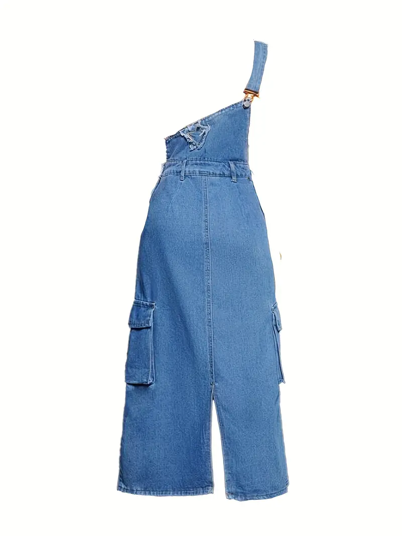 womens casual denim overall dress blue suspender dress star - Temu Sweden womens casual denim overall dress blue suspender dress star - Temu Sweden