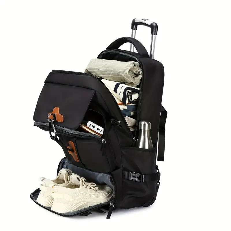 17 laptop rolling backpack MATEIN Backpack, inch Water Resistant Wheeled 1 rolling backpack with wheels and convertible design Rolling Backpack for Adults, 17inch