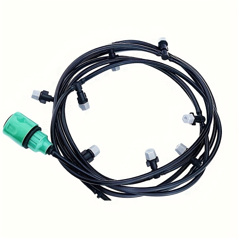 10-meter Durable Plastic Garden Irrigation System With 10 Adjustable Sprinklers - Perfect For Lawn Care And Agricultural Watering, , No Battery Required, Sprinklers For Lawn