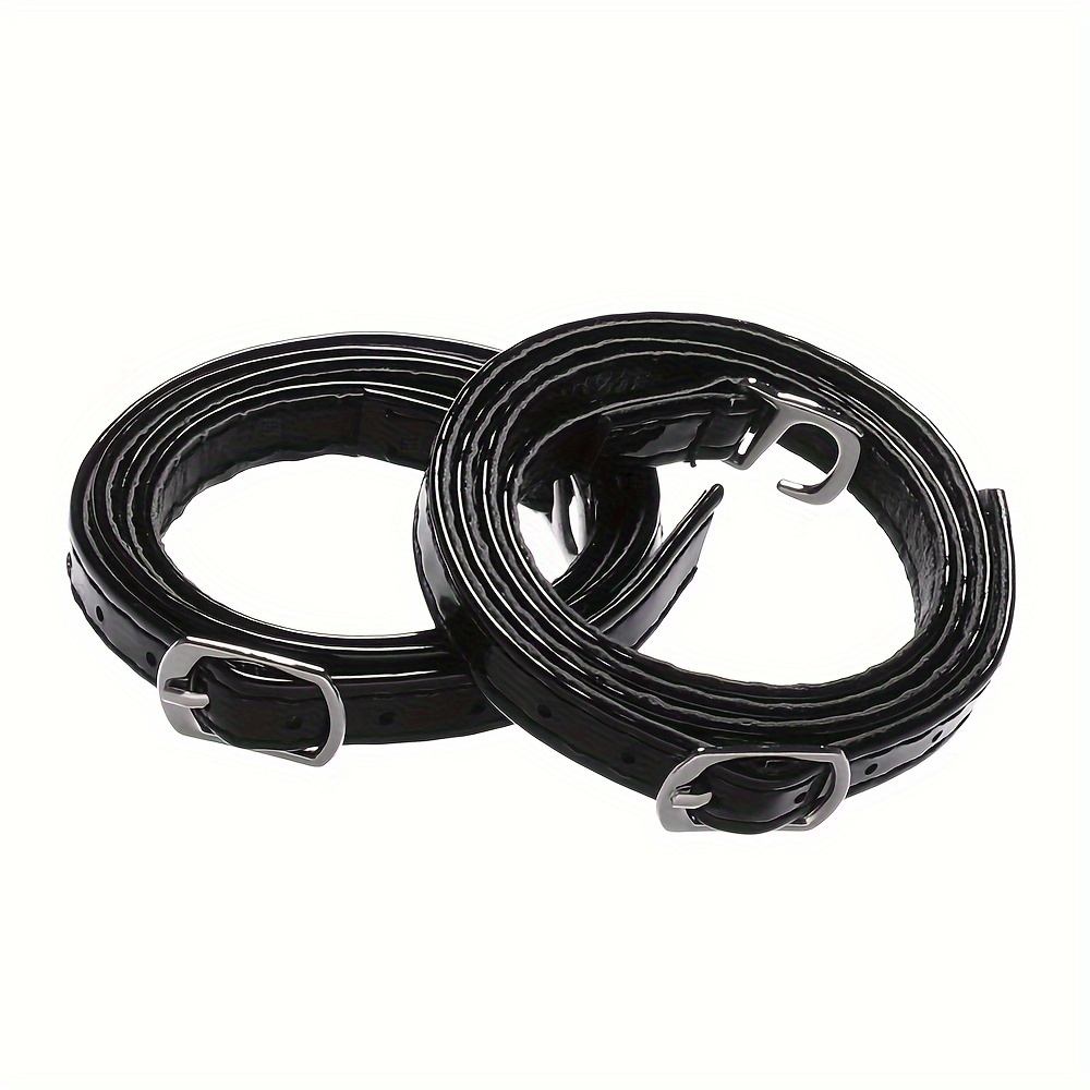 Image of Set Of 2 Adjustable Straps Designed For Women's High-heeled Footwear, Featuring A Flexible Ankle Support To Prevent Slipping And Keep Laces Tied