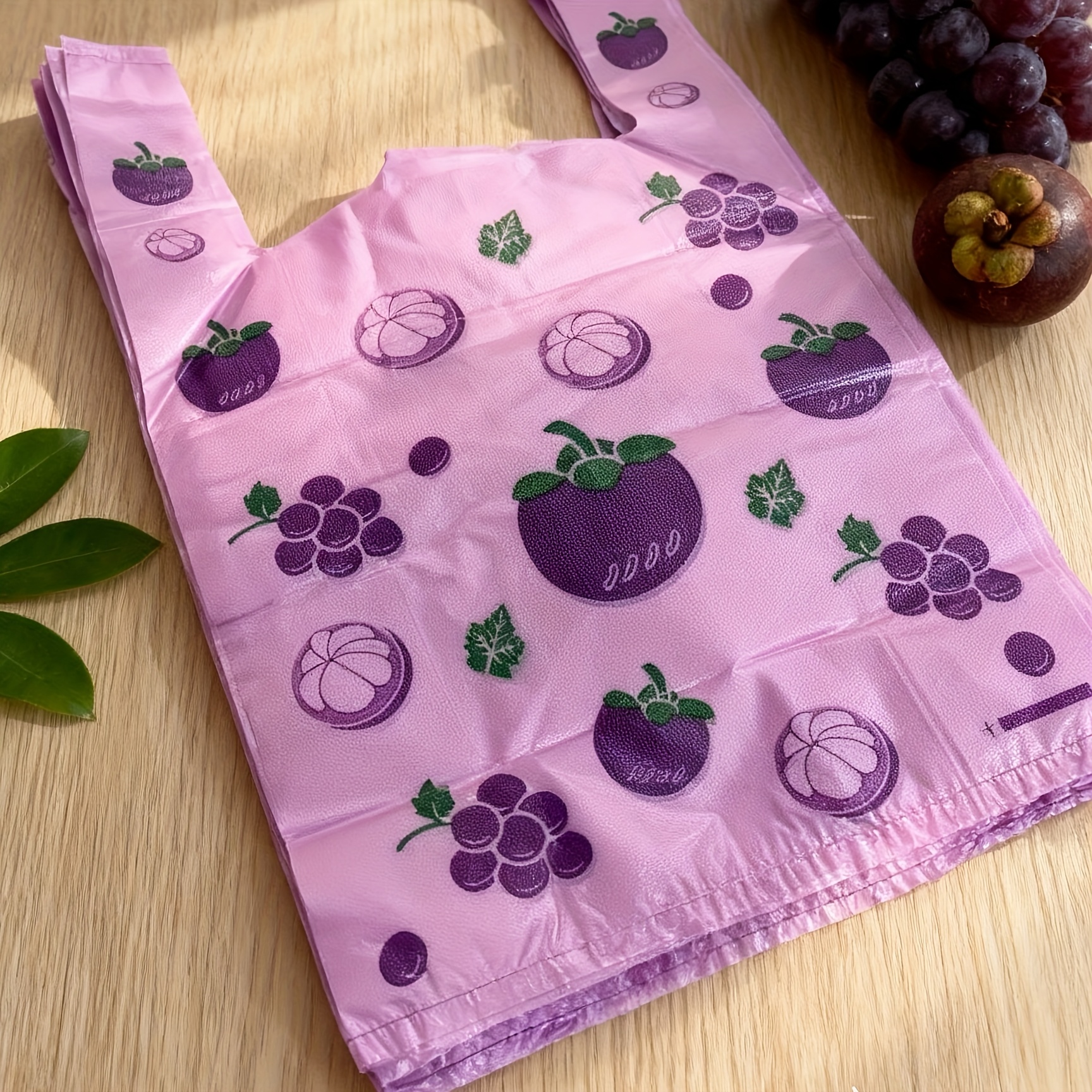 Image of 50pcs And Shoot Pattern Vest Bags, Small Accessory Bags, Gift Bags, Clothing Store Tote Bags, Cartoon Packaging Shopping Bags, And Merchandise Bags