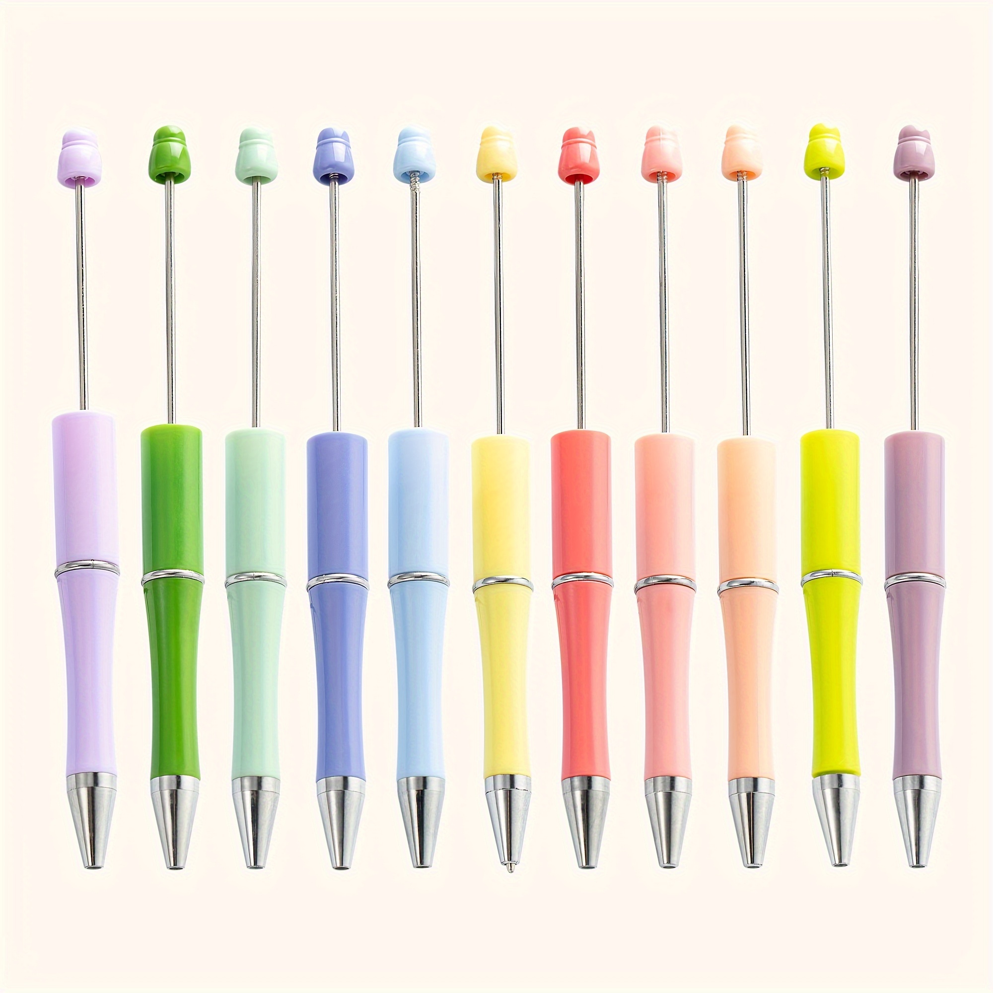 

11pcs - Diy Beaded Ballpoint Pens Set, 1.0mm - For & School Supplies