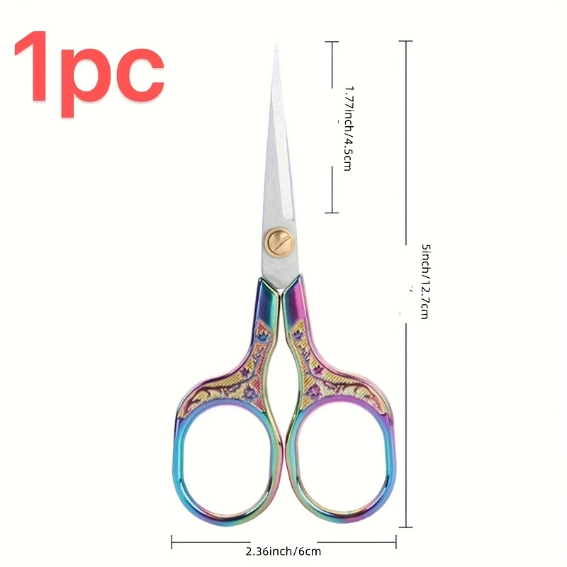 1pc Steel Sewing Scissors Retro Tailor Thread Embroidery Fabric Needlework Scissor Household Scissors Sewing Shears Pet Scissors Diy Arts Crafts Sewing Crafting Tool Scissors Tools