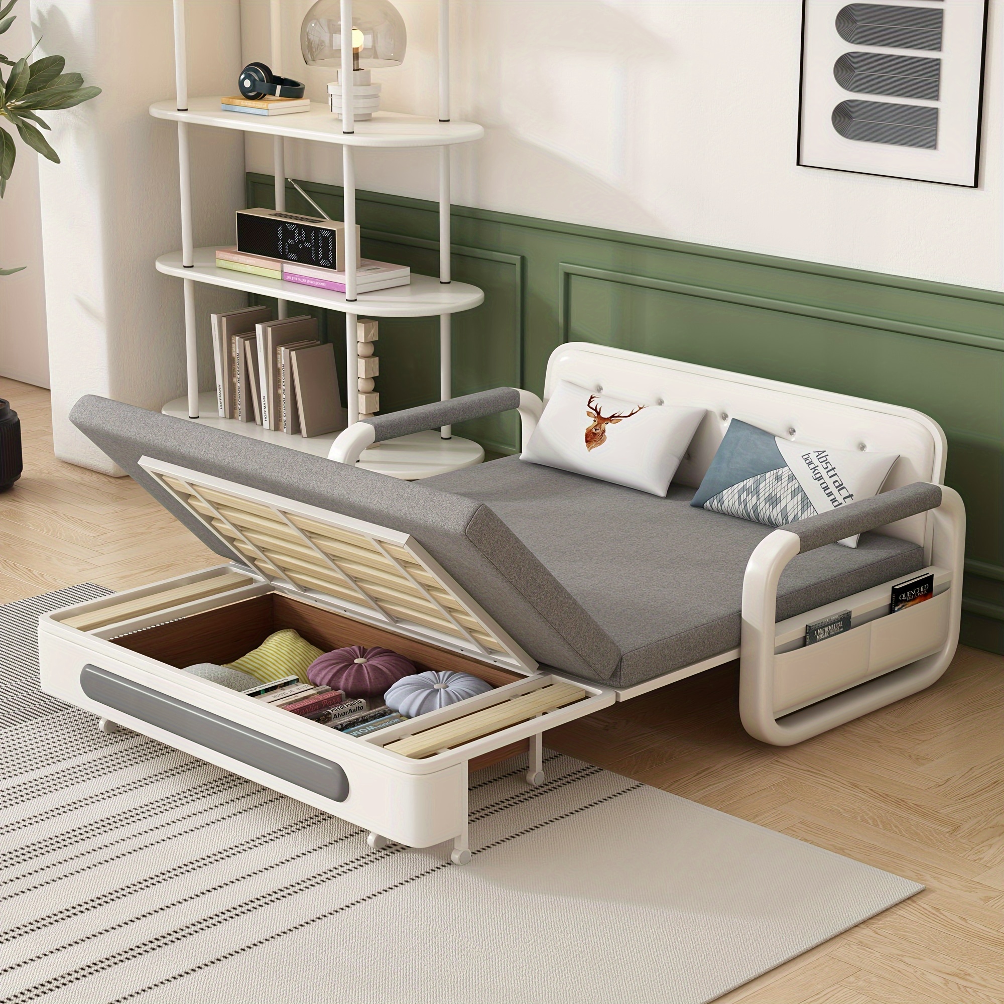 Modern Minimalist Multi functional Stretch Storage Sofa Bed - Temu