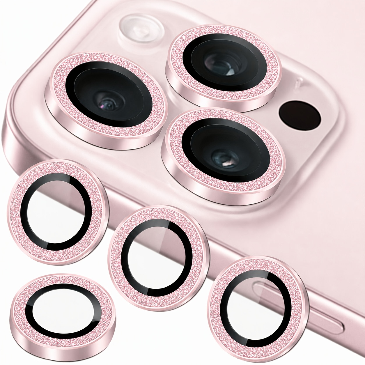TEMU 4 piezas, Compatible con para Iphone 17 Pro Max/17 Pro/16 Pro Max/16 Pro/15 Pro Max/15 Pro/14 Pro Max/14 Pro/16/17/18/Fold/Ultra, Protector de
