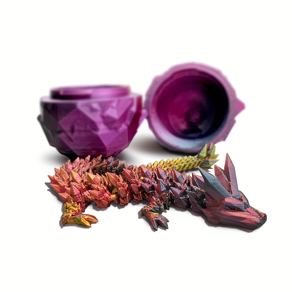 

Unique Handmade 3d Printed Dragon Ornament, Model Gift For Collectors