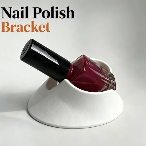 2pcs angled universal nail polish holder nail art polish fixing clip manicure tool nail polish bottle holder clip nail polish assistant stand with non slip base