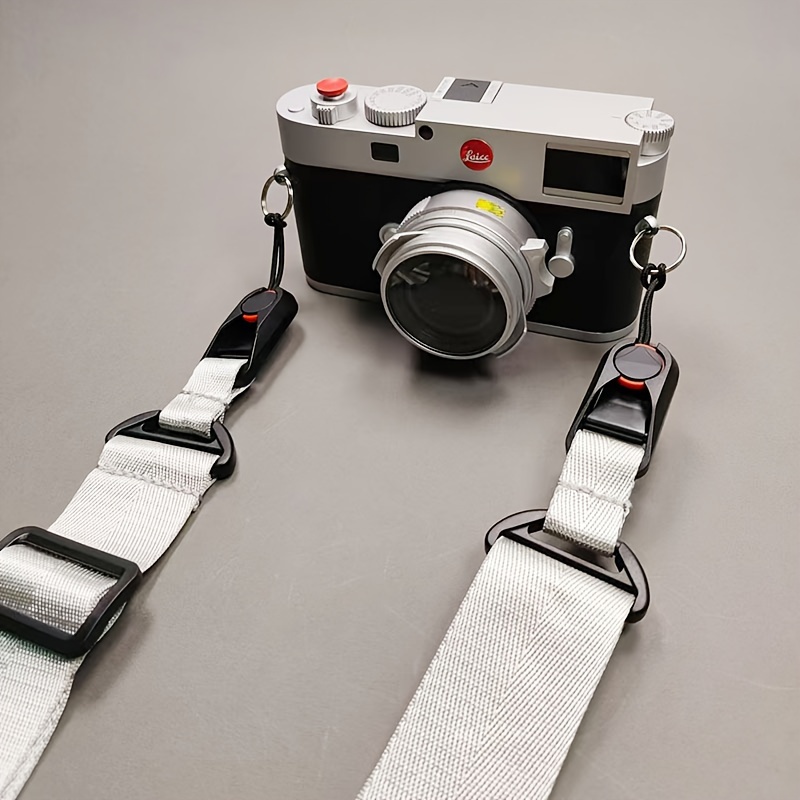 

Vintage Camera Shoulder Strap, Pattern, Nylon, Camera Neck Strap For Dslr, Mirrorless, And Film Cameras, Black/grey/, Easy Clean With Cloth