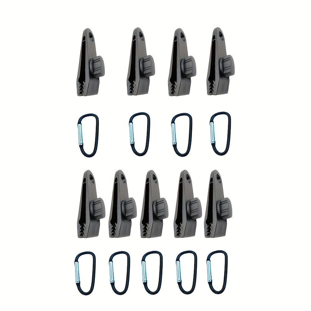18 Outdoor Windproof Fixed Clips, Of Climbing Hooks, A Wind-resistant Tool For Canopies, Essential Additions For Camping, Windproof Tent Additions, Rv Securing, Adjustable Spiral Type
