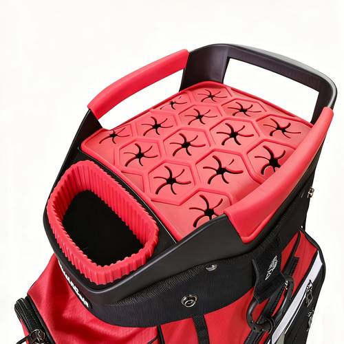 item picture silent golf cart bag with 15 way full length dividers