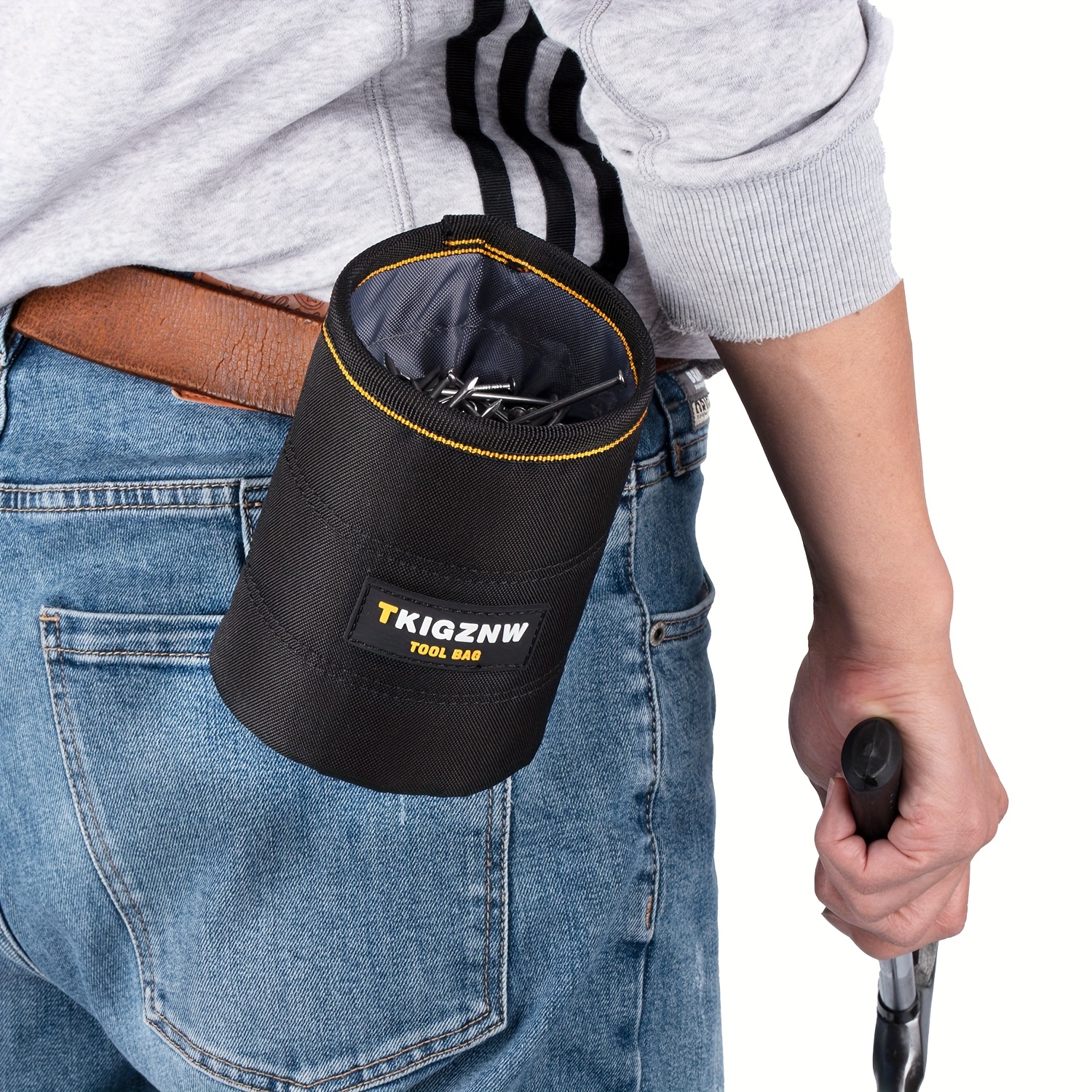 E-shop TKIGZNW Werkzeugtasche, Schrauben- Nagel-Werkzeugtasche, verschleißfest verdickt, ideal für Industriewerkzeuge, Aufbewahrungstasche