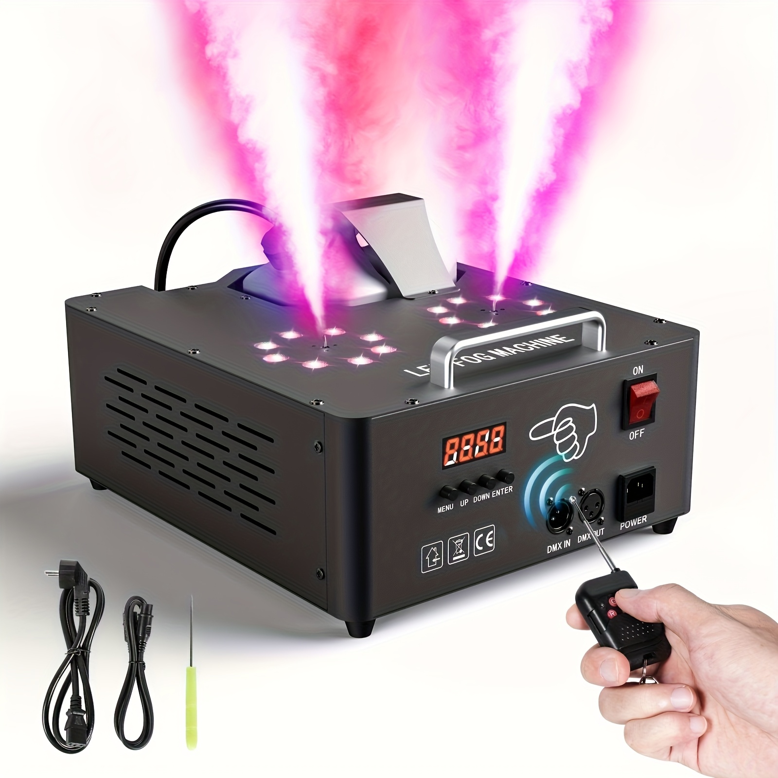 Boden Nebelmaschine DMX 5000CFM - Profi Rauchmaschine 1200W