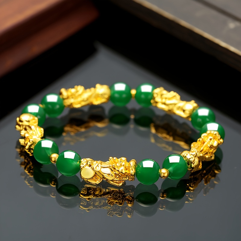 

1pc Beading Bracelet Ethnic Bracelet Men Women Wealth Jewelry - For ,